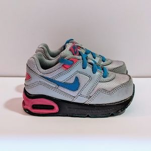 Nike toddler AIR MAX Pink Gray Blue Size 6C